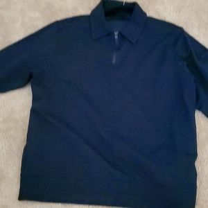 Is stone island black colored half zip fully find sweatshirt.